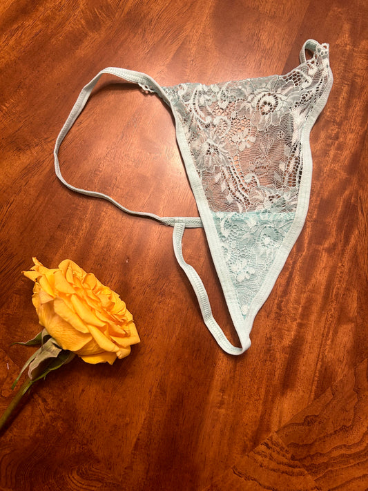 Thong g string panties lace cotton for women